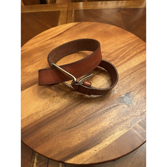 Mens Ralph Lauren Brown Belt With Leather Buckle 32/80 X  1 1/4” main image 8